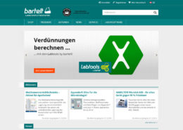 Bartelt GmbH Website und Onlineshop Übersicht