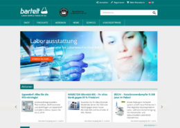 Startseite Website Onlineshop Bartelt gmbH